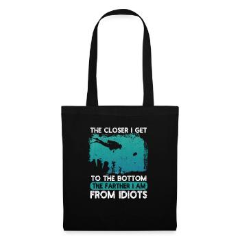 Plus je me rapproche de la raison, plus c’est drôle - Sac en tissu - noir - Devant