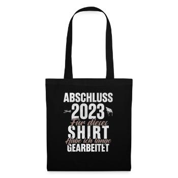 Abschluss 2023 - Stoffbeutel - Schwarz - Vorne