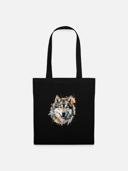 Alaskan Malamute - Stoffbeutel - Schwarz