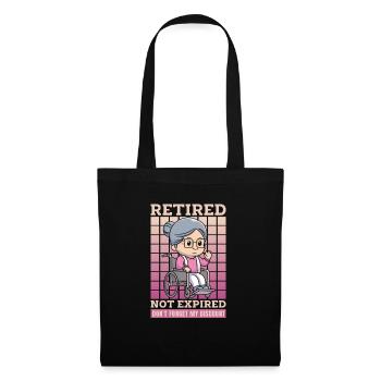 Pensioner Pension Funny Dont Forget My Discount - Tote Bag - black - Front