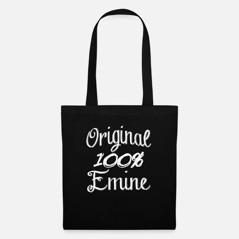 Original 100% Emine - Stoffbeutel - Schwarz