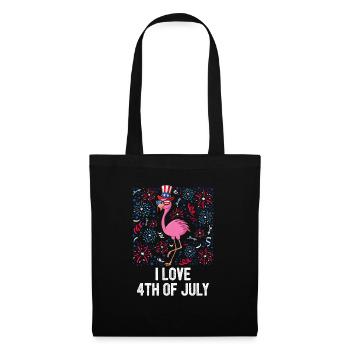 I Love 4th Of July American Flag US Patriotic - Tote Bag - black - Front