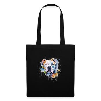 American Bulldog - Stoffbeutel - Schwarz - Vorne