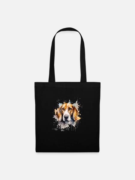 American Foxhound - Stoffbeutel - Schwarz