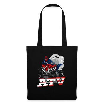 ATV Lover Quad Bike ATV Outdoor Mudding Offroading - Tote Bag - black - Front