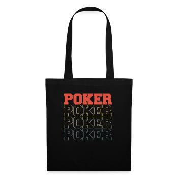 Poker Vintage Playing Cards Aces Spades Texas Hold - Stoffbeutel - Schwarz - Vorne