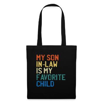 My Son-In-Law: The Favorite Child" Retro Vintage - Tote Bag - black - Front