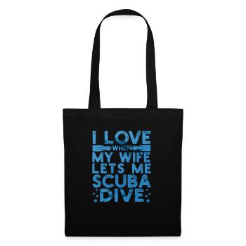 J’adore quand ma femme me laisse plonger - Sac en tissu - noir - Devant