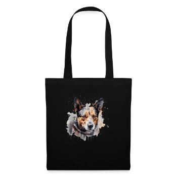 Bouvier australien - Sac en tissu - noir - Devant