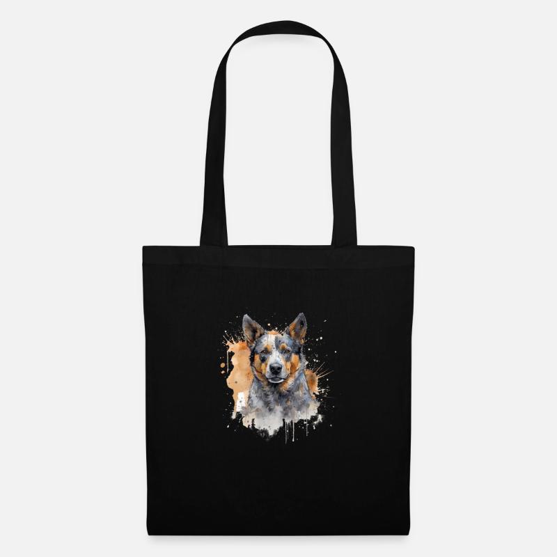 Australian Cattle Dog - Stoffbeutel - Schwarz