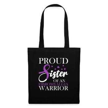 Proud mother of a fibromyalgia warrior - Tote Bag - black - Front