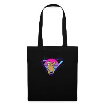 Paresseux Vaporwave - Sac en tissu - noir - Devant