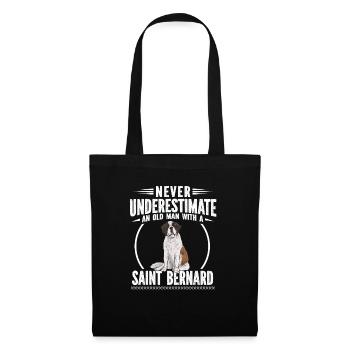 St. Bernard St. Bernard Dog Dog - Tote Bag - black - Front
