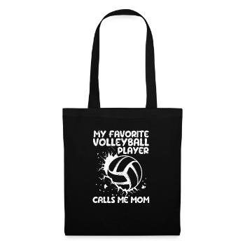 Mon joueur de volleyball préféré m’appelle maman - Sac en tissu - noir - Devant