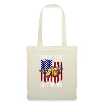 4th of July Drink The Booze USA Flag Freedom Day - Sac en tissu - nature - Devant