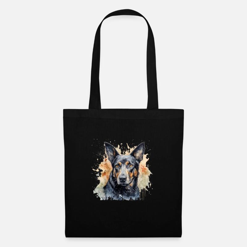 Australian Kelpie - Stoffbeutel - Schwarz