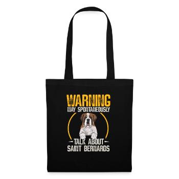 St. Bernard St. Bernard Dog Dog - Tote Bag - black - Front