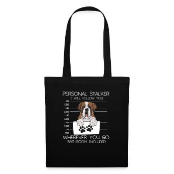 St. Bernard St. Bernard Dog Dog - Tote Bag - black - Front