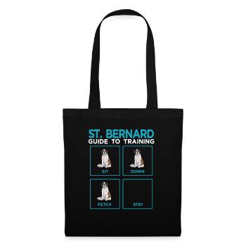 St. Bernard St. Bernard Dog Dog - Tote Bag - black - Front