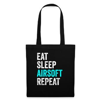 Manger Dormir Airsoft Répéter Airsoft - Sac en tissu - noir - Devant