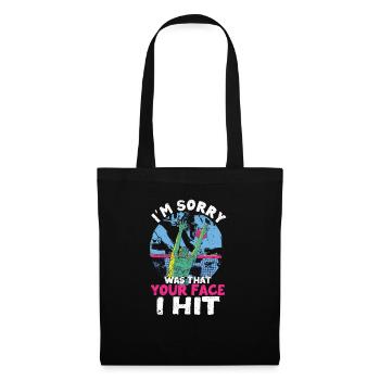Je suis désolé, c’était ton visage que j’ai - Sac en tissu - noir - Devant