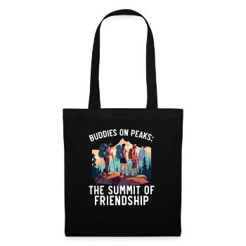 Hiking Couple Hiking Buddy Mountain Climbing Hiker - Tote Bag - black - Front