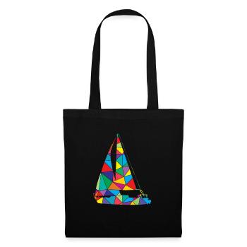 Voilier Polygon Sailor Skipper - Sac en tissu - noir - Devant
