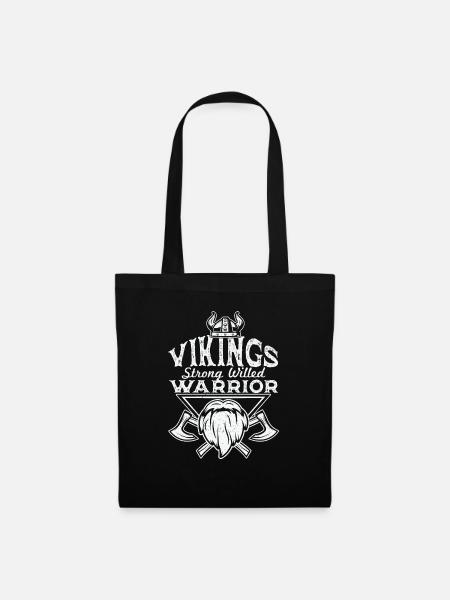 Strong Willed Vikings Warrior - Stoffbeutel - Schwarz