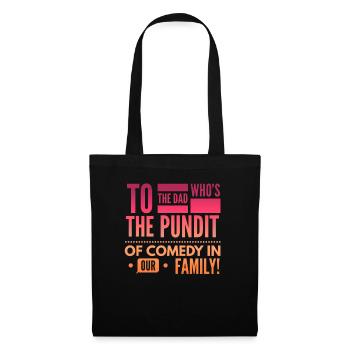 Lustiger Papa zum Vatertag - Tote Bag - black - Front