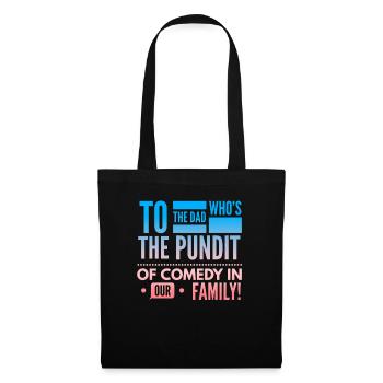 Funny Dad Fathers day - Tote Bag - black - Front