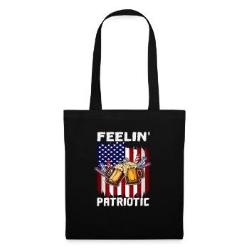 4th Of July Feelin Patriotic Proud American - Tote Bag - black - Front