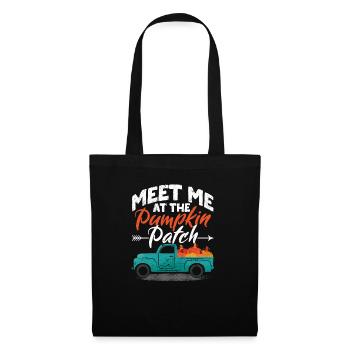 Meet Me At The Pumpkin Patch Truck Halloween - Tote Bag - black - Front