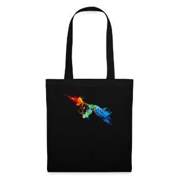 Spray Paint Owl Colorful Owl - Tote Bag - black - Front