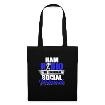 Radio amateur Radio amateur Le réseau social original - Sac en tissu - noir - Devant