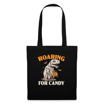 Dinosaur Halloween Trick Or Treat Dino Lover - Tote Bag - black - Front