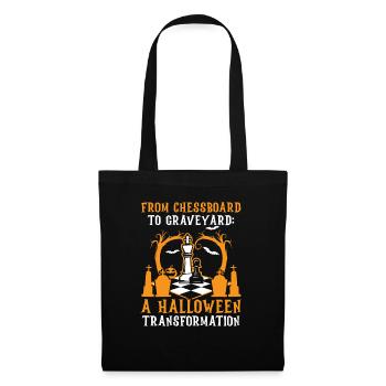 Chess Halloween Trick Or Treat Chess Board Game - Tote Bag - black - Front