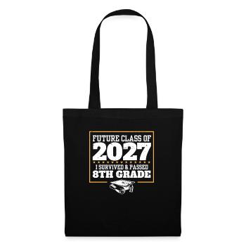 Drôle de remise des diplômes Future Class De 2027 J’ai survécu - Sac en tissu - noir - Devant