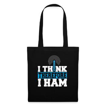 Amateur Radio I Think Therefore I Ham Radio Networ - Tote Bag - black - Front