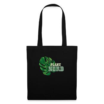 Plant Nerd Plant Monstera Gardener Window Leaf - Sac en tissu - noir - Devant