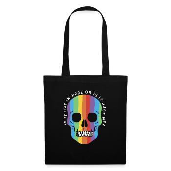 LGBTQ Gay Pride Month Trans Is It Gay Here - Tote Bag - black - Front