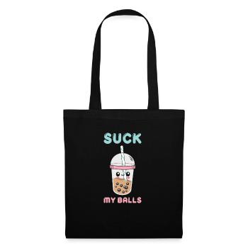 Bubble Tea Funny Kawaii Bubble Milk Boba Tea - Sac en tissu - noir - Devant