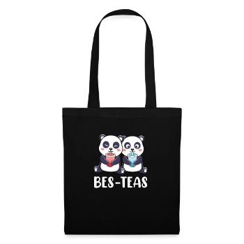 Bubble Tea Funny Kawaii Bubble Milk Boba Tea - Sac en tissu - noir - Devant