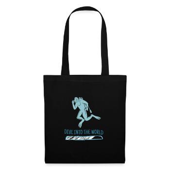 Dive Into The World Retro Diver Designs Present - Tote Bag - black - Front