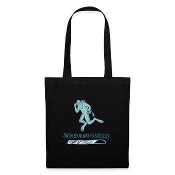 Swim Your Way To Success Retro Diver Designs - Tote Bag - black - Front