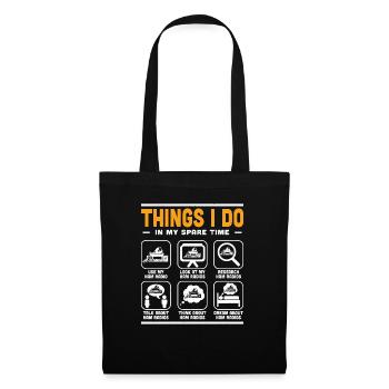 Frequency Ham Radio Expert Things I Do In My Spare - Tote Bag - black - Front