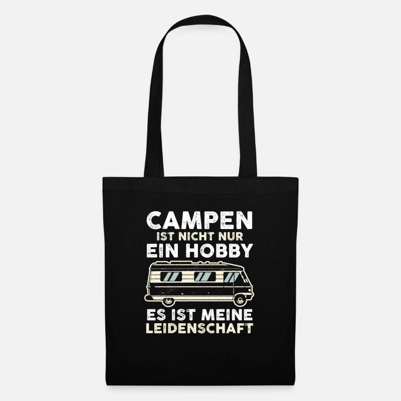 Wohnmobil Wohnwagen Camper Camping - Stoffbeutel - Schwarz