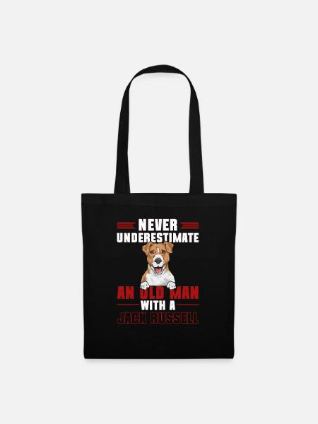 Jack Russell Terrier - Stoffbeutel - Schwarz