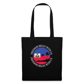 Fierté haïtienne Mois du patrimoine haïtien Début de la liberté - Sac en tissu - noir - Devant