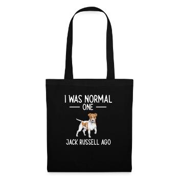 Jack Russell Terrier - Sac en tissu - noir - Devant