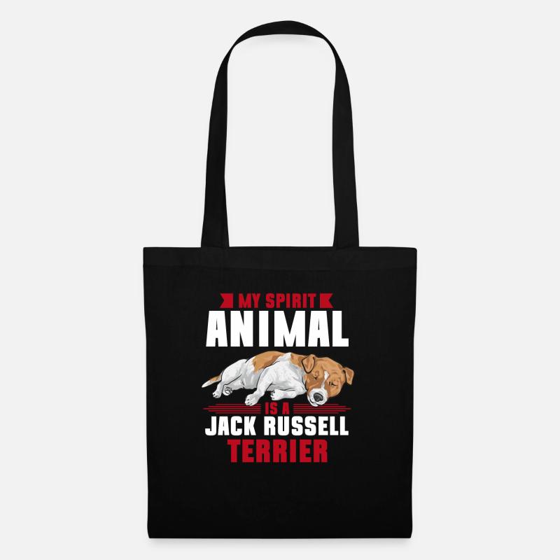 Jack Russell Terrier - Sac en tissu - noir